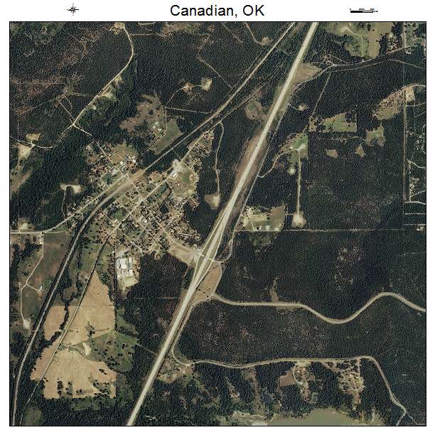 Canadian, OK air photo map