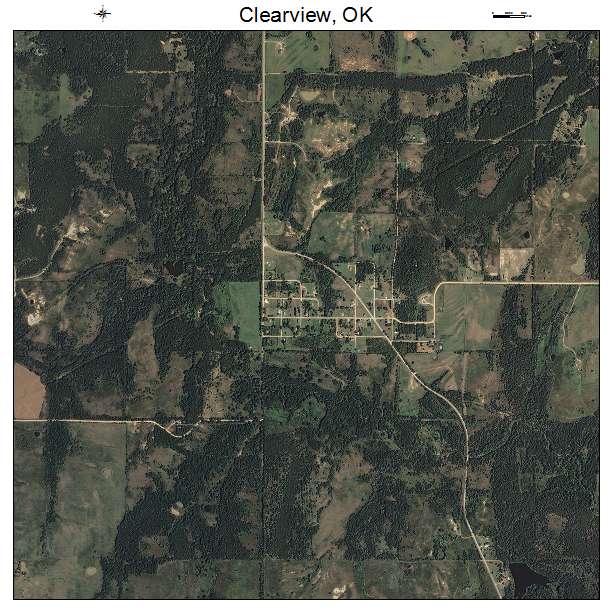 Clearview, OK air photo map