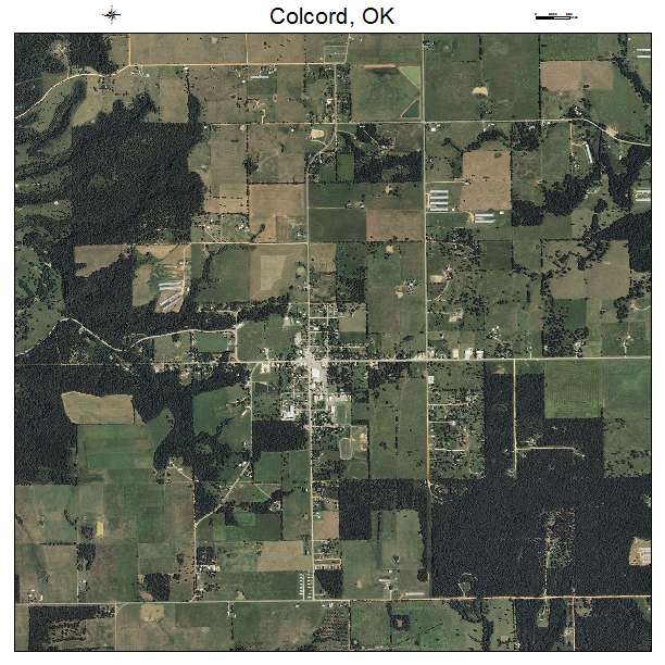 Colcord, OK air photo map