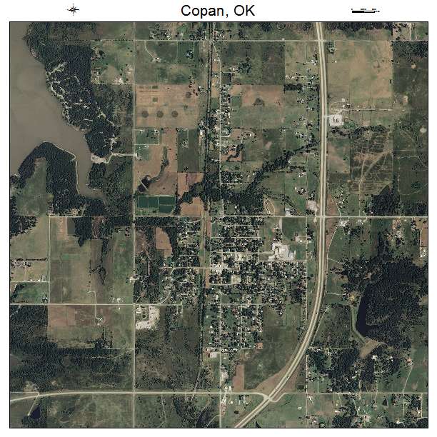 Copan, OK air photo map