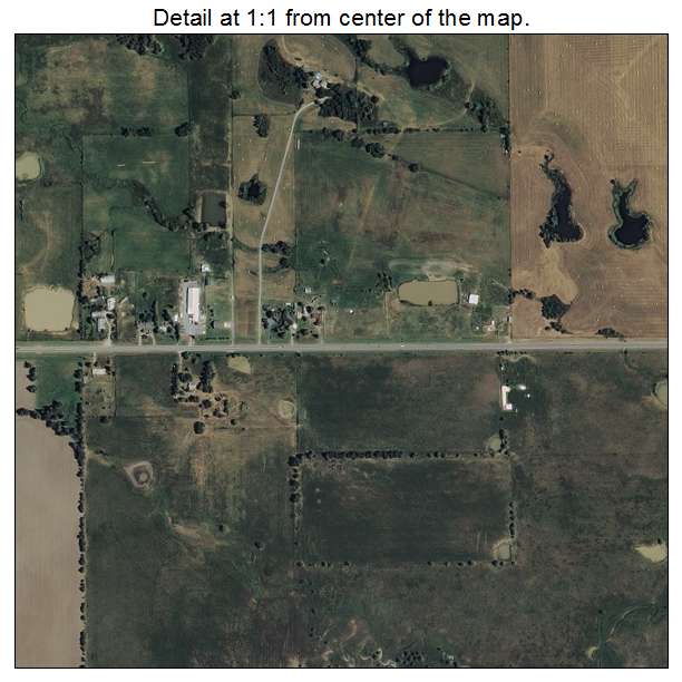Adair, Oklahoma aerial imagery detail