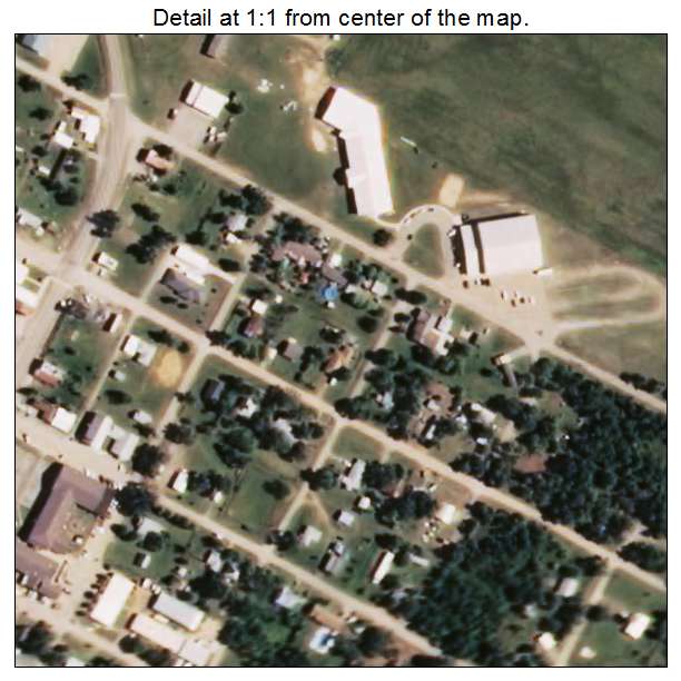 Agra, Oklahoma aerial imagery detail