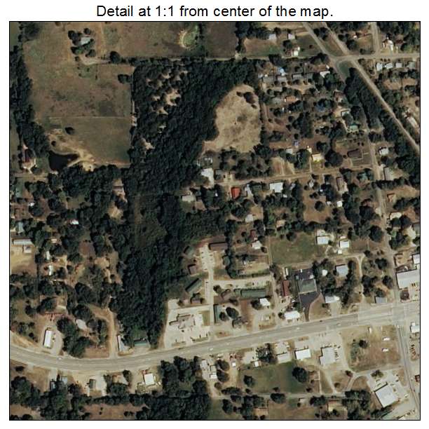 Antlers, Oklahoma aerial imagery detail