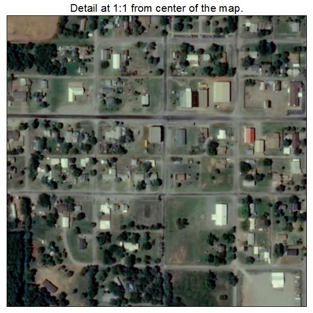 Arapaho, Oklahoma aerial imagery detail