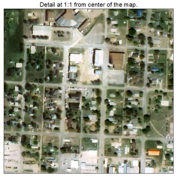 Arnett, Oklahoma aerial imagery detail