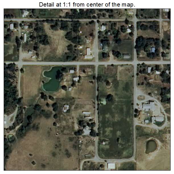Ashland, Oklahoma aerial imagery detail