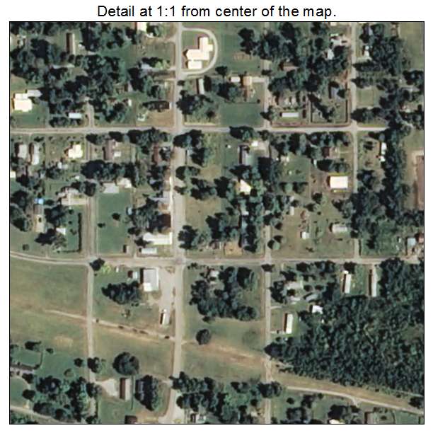 Avant, Oklahoma aerial imagery detail