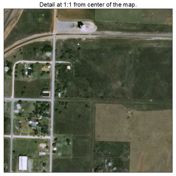 Avard, Oklahoma aerial imagery detail