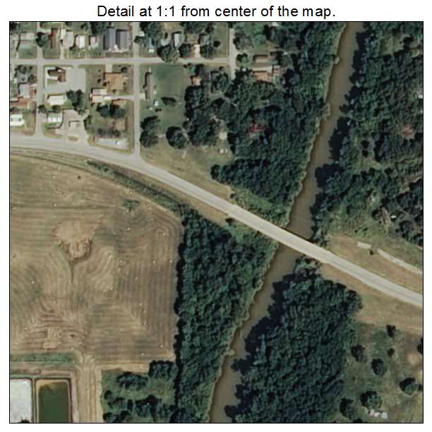 Barnsdall, Oklahoma aerial imagery detail