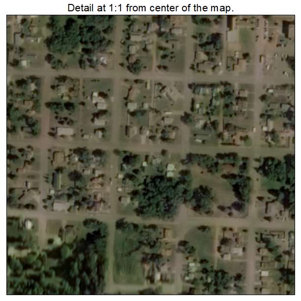 Beaver, Oklahoma aerial imagery detail