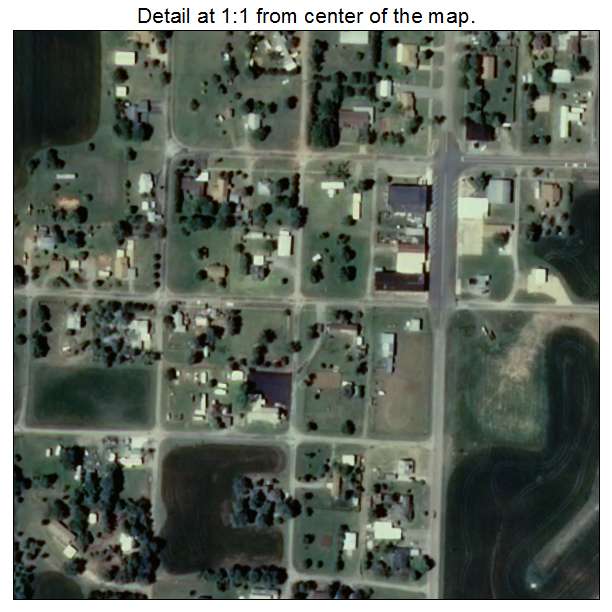 Bessie, Oklahoma aerial imagery detail
