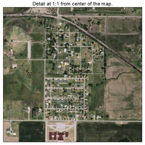Blackwell, Oklahoma aerial imagery detail