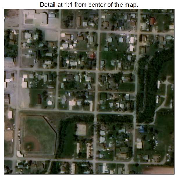 Blair, Oklahoma aerial imagery detail