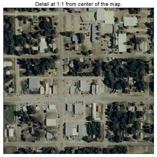 Boswell, Oklahoma aerial imagery detail