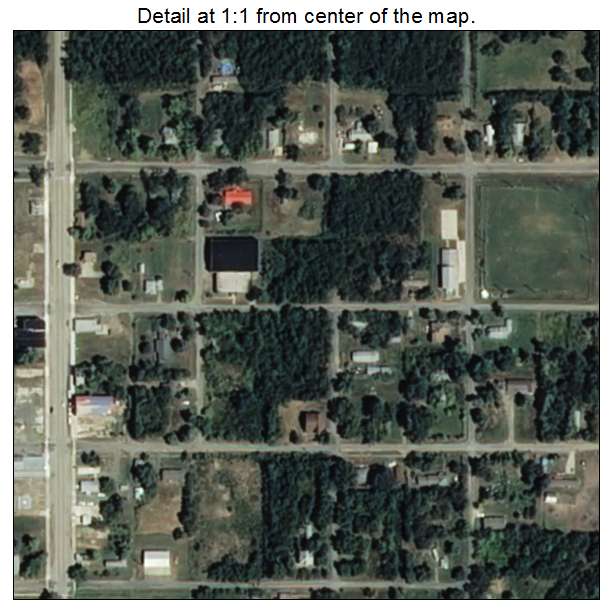 Boynton, Oklahoma aerial imagery detail