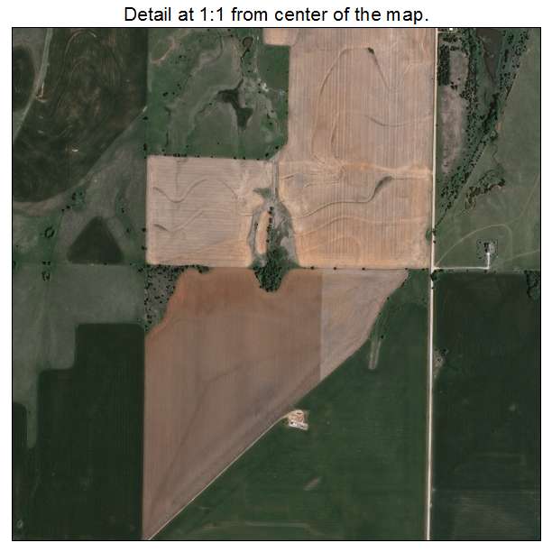 Breckenridge, Oklahoma aerial imagery detail