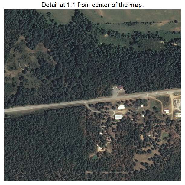 Briggs, Oklahoma aerial imagery detail