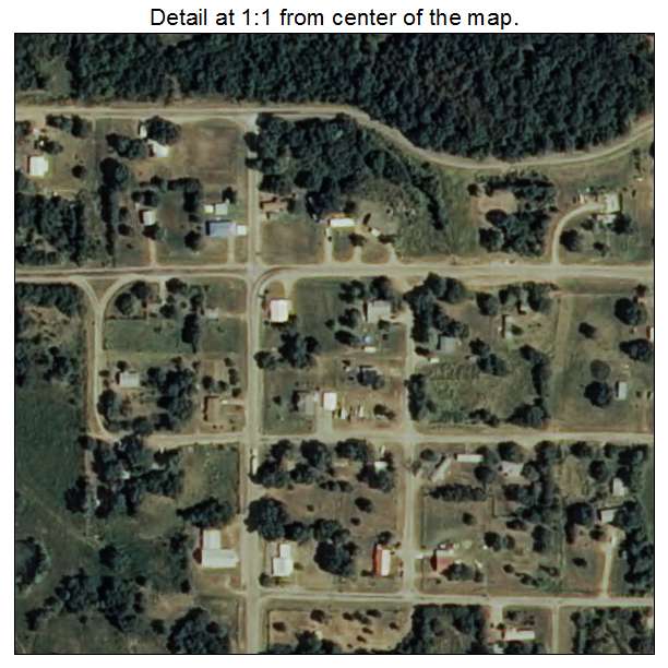 Bromide, Oklahoma aerial imagery detail