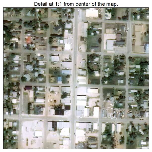 Buffalo, Oklahoma aerial imagery detail