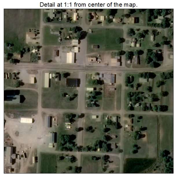 Butler, Oklahoma aerial imagery detail