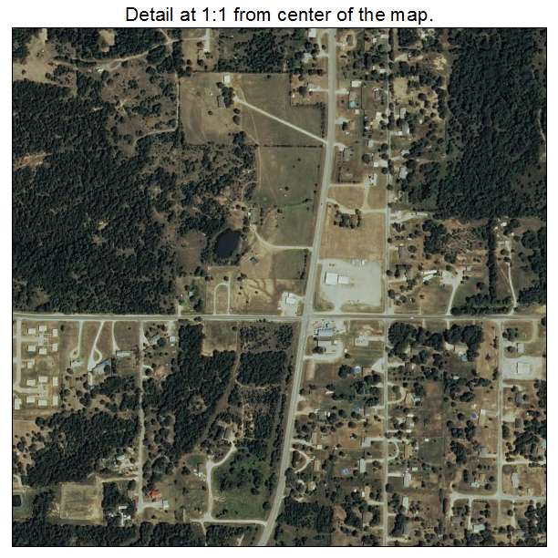 Byng, Oklahoma aerial imagery detail