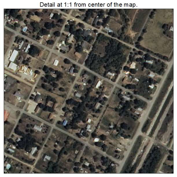 Cameron, Oklahoma aerial imagery detail
