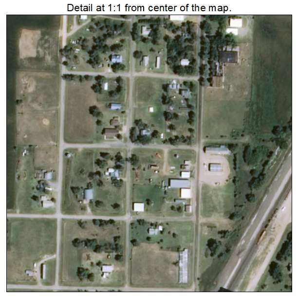 Capron, Oklahoma aerial imagery detail