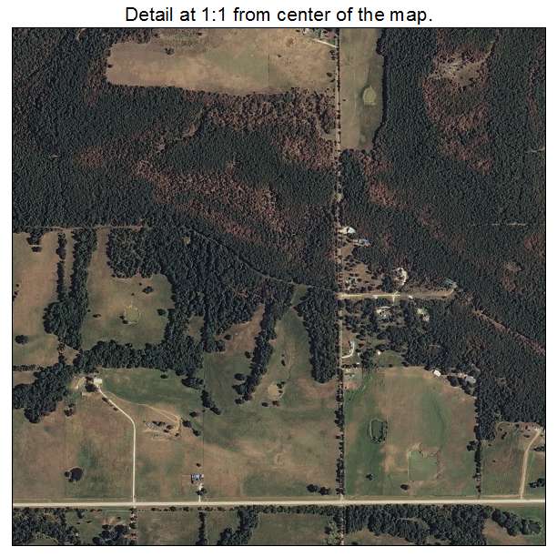 Carlile, Oklahoma aerial imagery detail