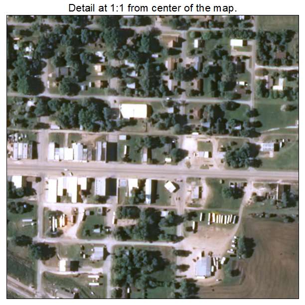 Carmen, Oklahoma aerial imagery detail