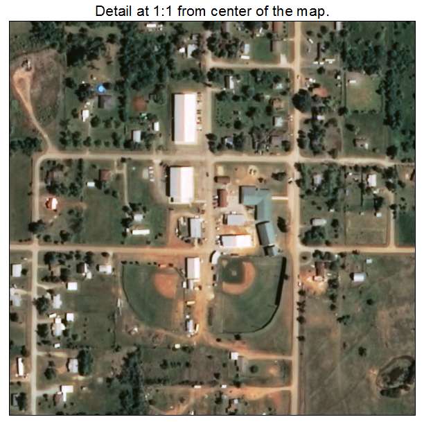 Carney, Oklahoma aerial imagery detail