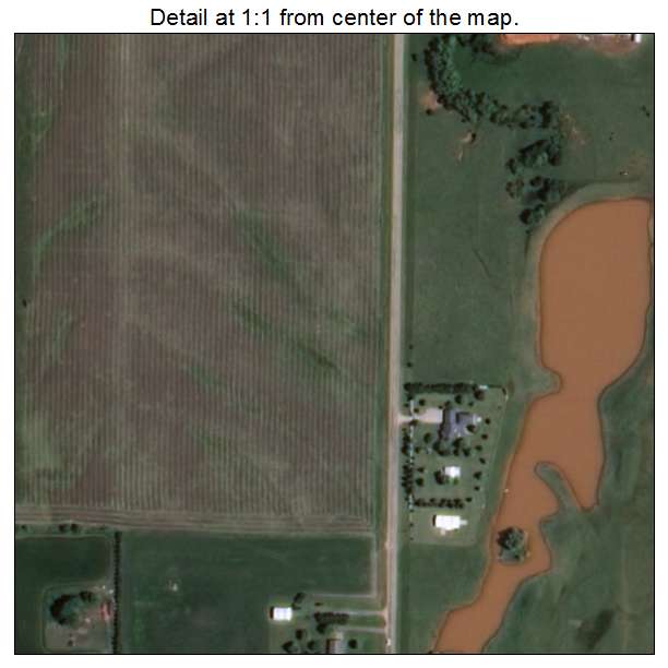 Cashion, Oklahoma aerial imagery detail