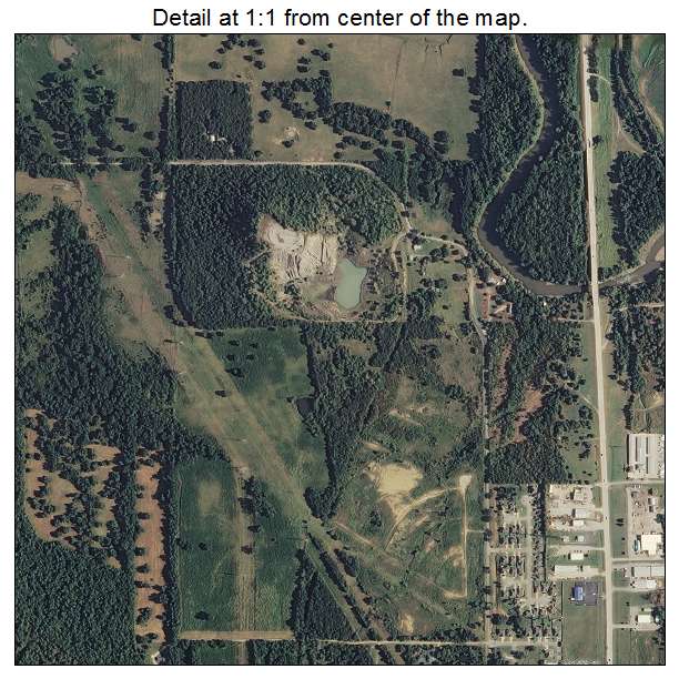 Catoosa, Oklahoma aerial imagery detail