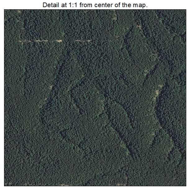 Cedar Crest, Oklahoma aerial imagery detail