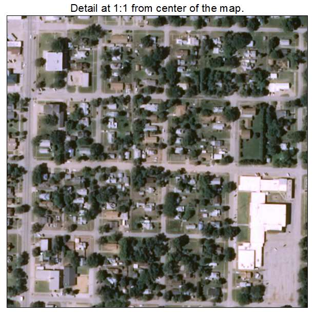 Cherokee, Oklahoma aerial imagery detail