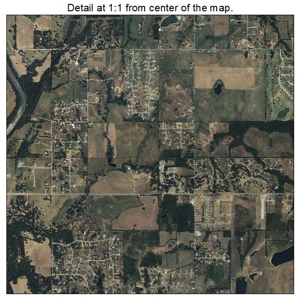 Claremore, Oklahoma aerial imagery detail