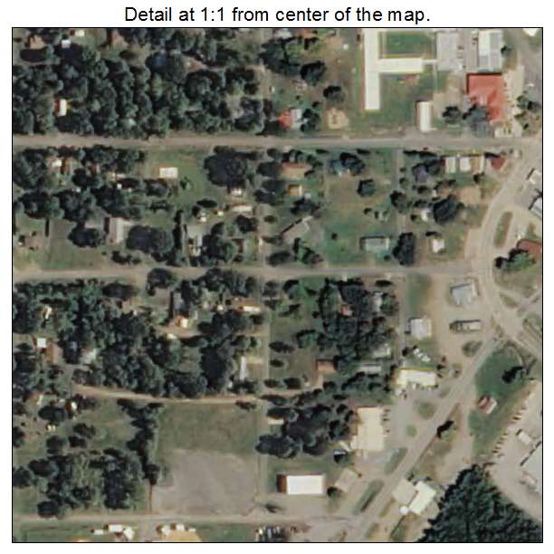 Clayton, Oklahoma aerial imagery detail