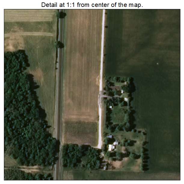 Cleo Springs, Oklahoma aerial imagery detail