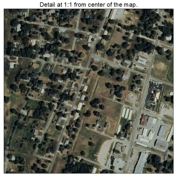 Coalgate, Oklahoma aerial imagery detail