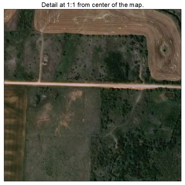 Cooperton, Oklahoma aerial imagery detail