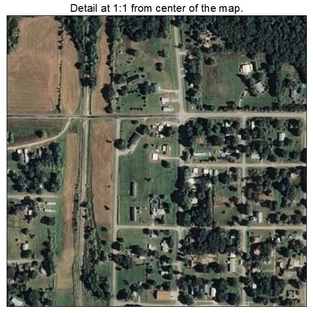 Copan, Oklahoma aerial imagery detail