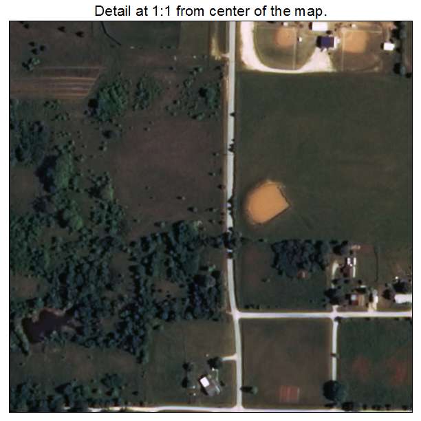 Cornish, Oklahoma aerial imagery detail