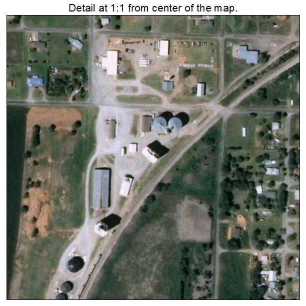 Custer City, Oklahoma aerial imagery detail