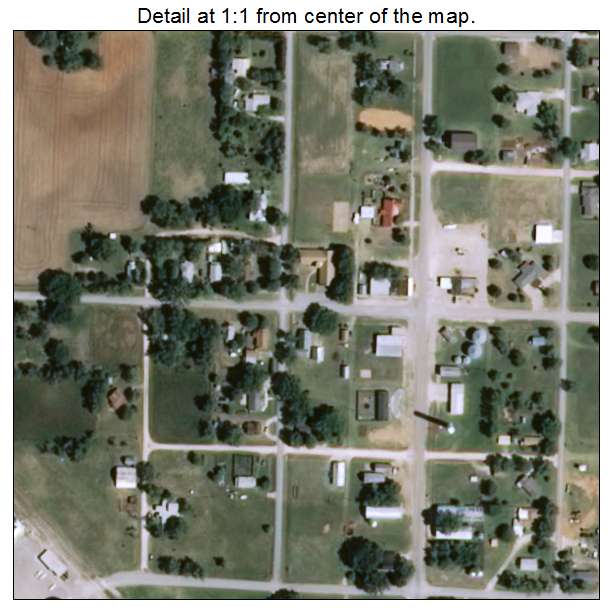 Dacoma, Oklahoma aerial imagery detail