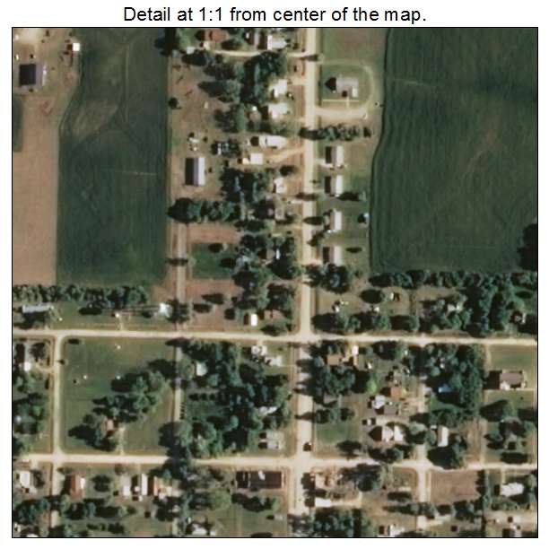 Deer Creek, Oklahoma aerial imagery detail