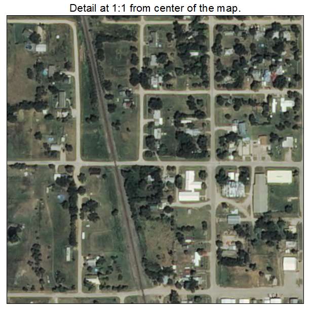 Delaware, Oklahoma aerial imagery detail
