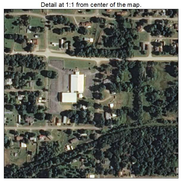 Dewar, Oklahoma aerial imagery detail