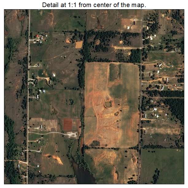 Dibble, Oklahoma aerial imagery detail