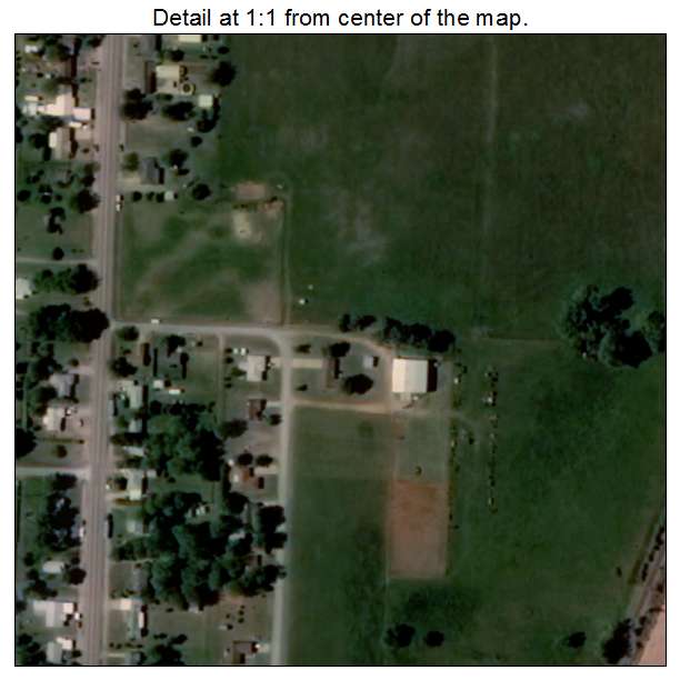 Dill City, Oklahoma aerial imagery detail