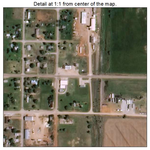 Douglas, Oklahoma aerial imagery detail