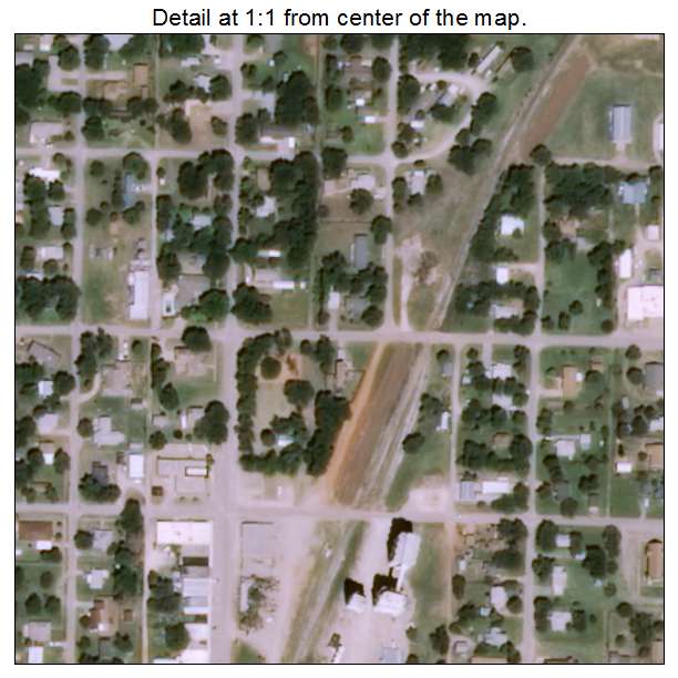 Drummond, Oklahoma aerial imagery detail